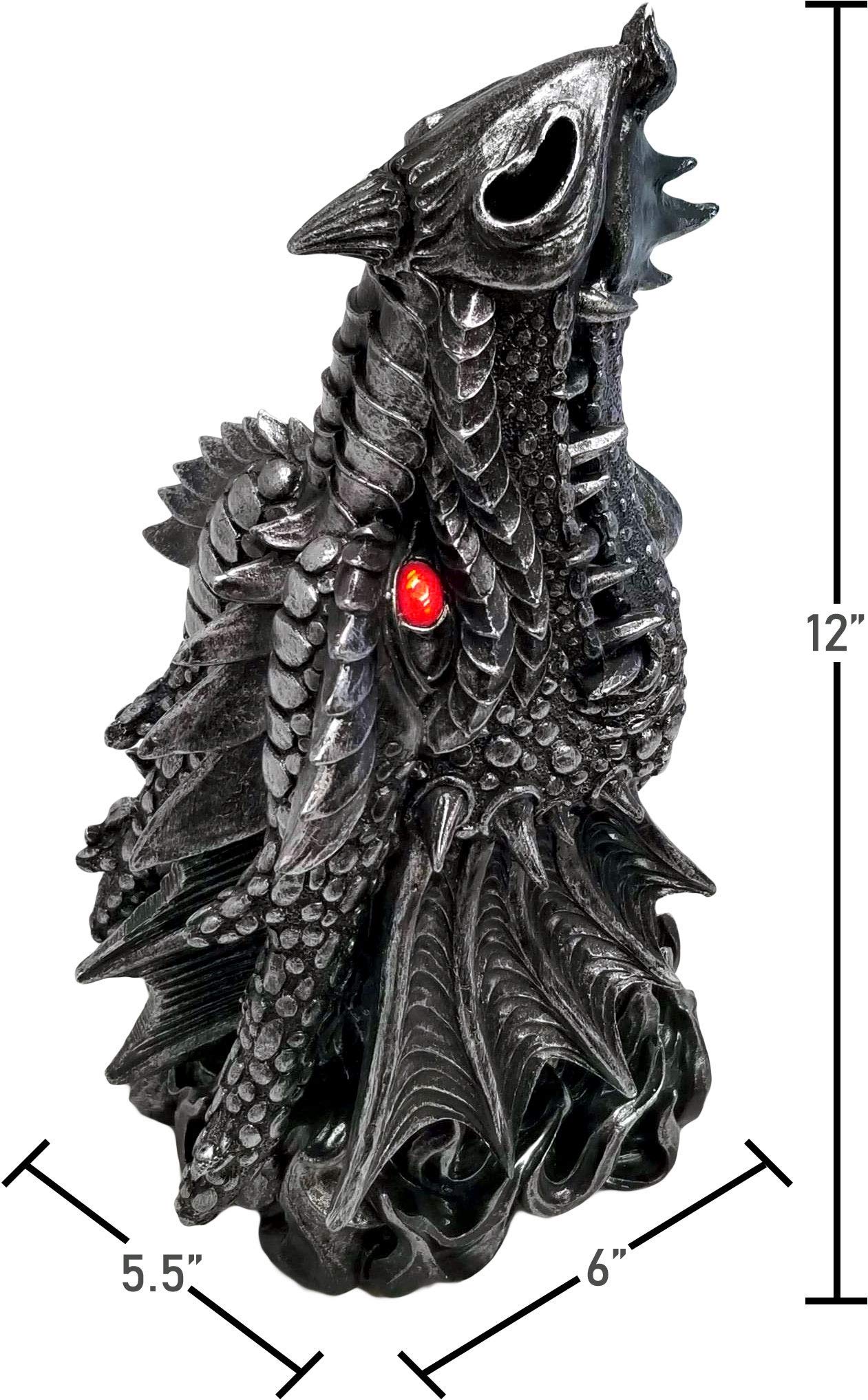 Amazon.com: DWK 12-inch Puff Gothic Medieval Mythical Dragon Head